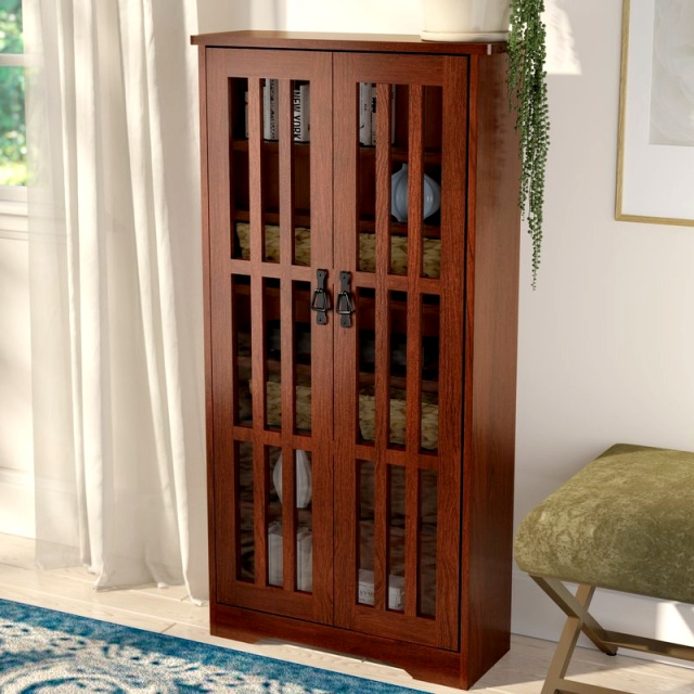 Craftsman Mission 371 CD Walnut Media Cabinet